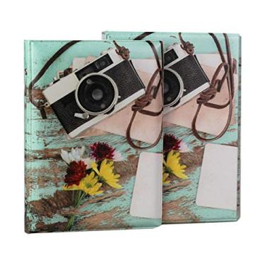 Imagem de Álbum de Fotos Com Luva Estojo - Câmera e Flores p/ 40 Fotos 15X21