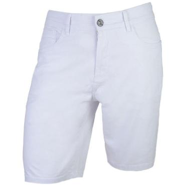 Imagem de Bermuda Masculina King&Joe Sarja Slim Branca - BM00105-Masculino