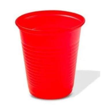Imagem de Copo Descartável 200ml Biodegradável Vermelho - Trik Trik 50 Unidades