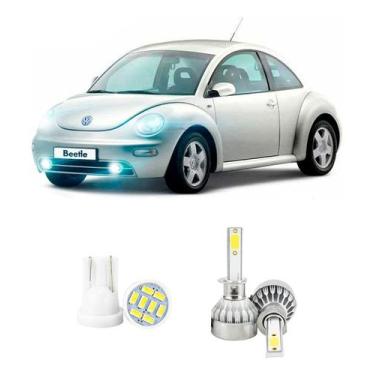 Imagem de Lampada Led Farol Baixo Volkswagen New Beetle 20000lm - V10, Branco