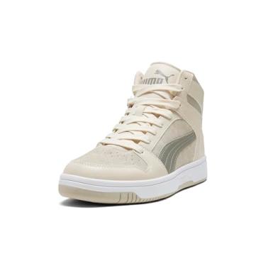 Imagem de PUMA Tênis masculino Rebound Layup Mid, Alpine Snow-velvet Moss-Desert Dust, 39