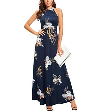 Imagem de STYLEWORD Vestido maxi feminino verão 2025 floral frente única sexy festa casamento convidada vestido formal longo, A19-floral 19-139, PP