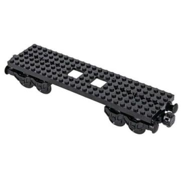 Imagem de RCmall City Train Track Building Set, DIY Railway Rails and Accessories, Compatible with Technical Parts 92339 92088, Gray (1PCS Train Base)