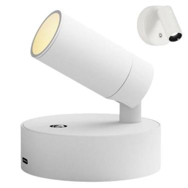 Imagem de Luminaria Arandela 3 Tons LED USB Bateria Recarregavel Mesa Cabeceira 