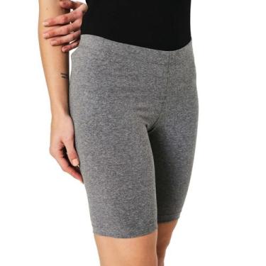 Imagem de Bermuda Feminina Ciclista Caminhada Cotton Malwee P AO XGG, G, Mescla 