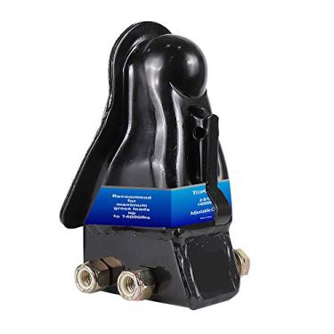 Imagem de YEOPGYEON Acoplador de reboque ajustável 635 kg, tamanho da bola, 635 kg, preto