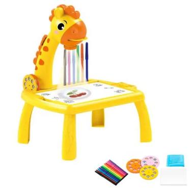 Imagem de Lousa Mágica com Projetor Girafinha - Desenhar e Aprender - Dute Toys,