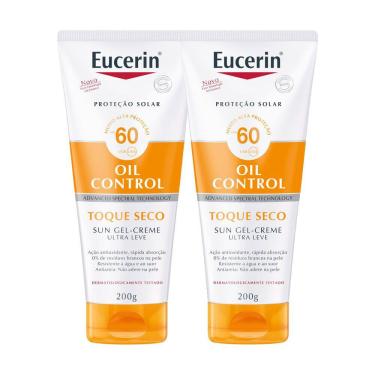Imagem de Kit 2 Eucerin Sun Toque Seco FPS 60 Protetor Solar Gel-Creme 200ml