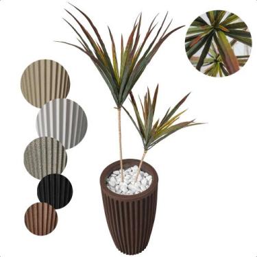 Imagem de Palmeira Yucca Planta Artificial com Vaso Decoração - Flor de Mentirin