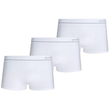 Imagem de Kit Com 3 Cueca Sunga lupo Microfibra Sem Costura Original, P, Branco