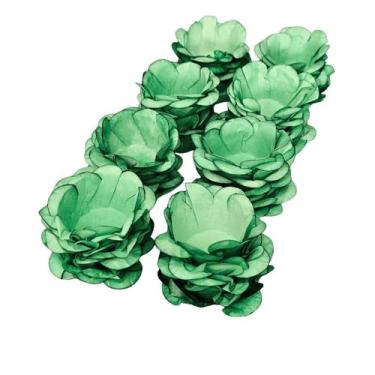 Imagem de Forminha Doces Floral Verde Escuro Casamento - 40 Unid. - Max Formas