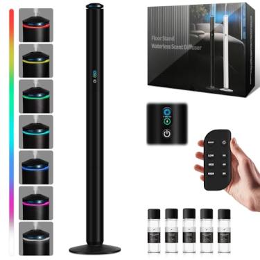 Imagem de Kit inicial de difusor de perfume sem água – cobertura de 2000 metros quadrados, difusor de perfume de hotel de luxo, difusores para óleos essenciais, sala grande, inclui 5 óleos aromáticos, controle