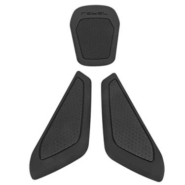 Imagem de ZJchao Almofada de Tanque, Cobertura de Proteção de Joelho de Borracha Motocicleta Adesiva de Tanque de Combustível Protetor de Tanque de Motocicleta para Cmx1100 Rebel11100