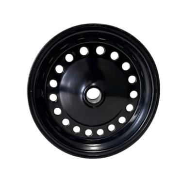 Imagem de Aro 8 Pol Sem Rolamento Ideal Carrinho Carga Carriola Preto