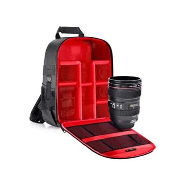 Imagem de Mochila de câmera para câmera DSLR com compartimento ajustável - Light
