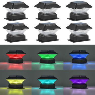Imagem de Luz Solar para Poste MOON-DE-AGE RGBW 5 Modos Impermeable