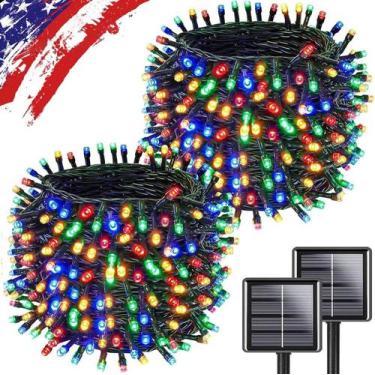 Imagem de Luzes solares de corda de Natal KAQ 55m 500LED 8 modos