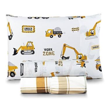 Imagem de Jogo de Cama Tutti Kids 200 Fios Solteiro 03 Peças 100% Poliéster - Ma