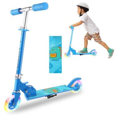 Imagem de Kick Scooter Legooin para crianças de 3 a 12 anos com rodas de LED ros
