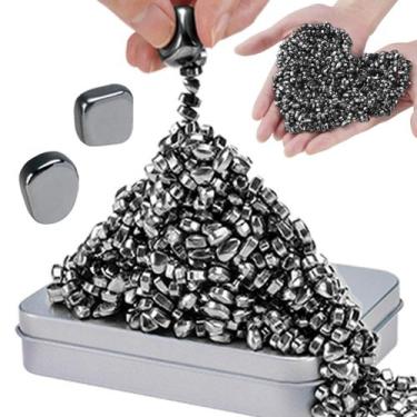 Imagem de Bolas magnéticas JUNYANG 1000+ Mini Magnetic Putty com 2 esferas