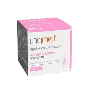 Imagem de Agulha Para Aspiração Uniqmed - 40mmX1,2mm (1½X18G) - Caixa com 100 unidades