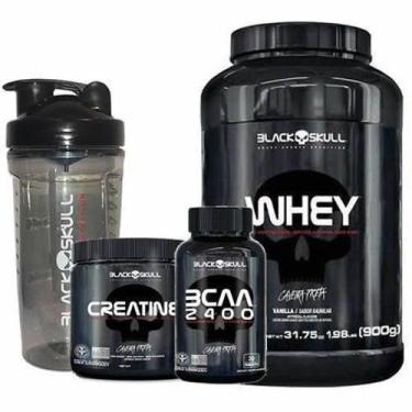 Imagem de Whey Protein 900 G Black Skull Morango