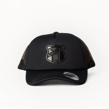 Imagem de Boné Supercap Ceará Trucker Silk Relevo Helanca, Preto, Único