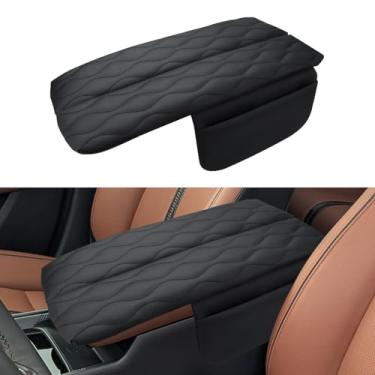 Imagem de INTGET Capa de console central para acessórios Mazda CX5 2026/CX50 CX-50 2023 2024 2025 2026 interior de carro apoio de braço apoio de braço protetor de almofada de tampa (2023+, pontos pretos com