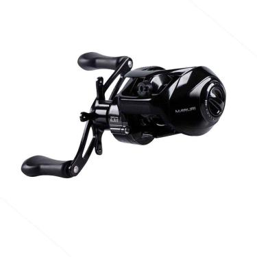 Imagem de Carretilha Para Pesca Maruri Luke Black 5 Rolamentos Lado Da Manivela Esquerda