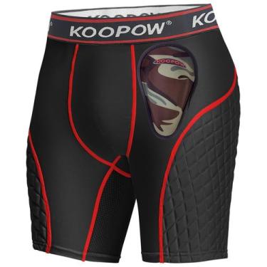 Imagem de Shorts deslizantes KOOPOW, calções deslizantes acolchoados para menino