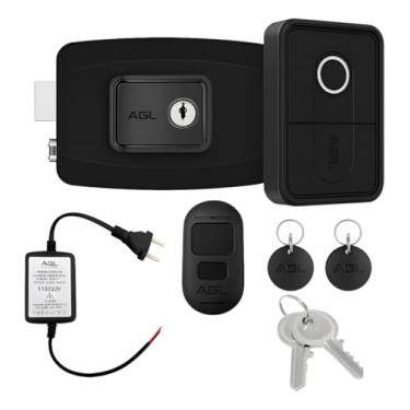 Imagem de Fechadura Digital Biometria Senha Tag e Controle Remoto para Portão Controle de Acesso de Alta Segurança