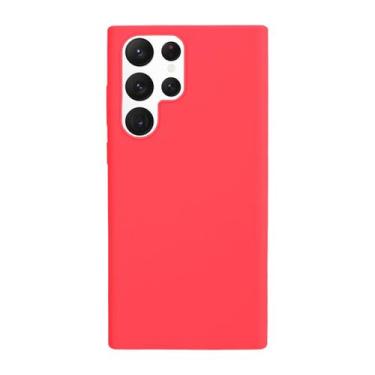 Imagem de Capinha para Galaxy S22 Ultra Silicone - GCM, Rosa Neon