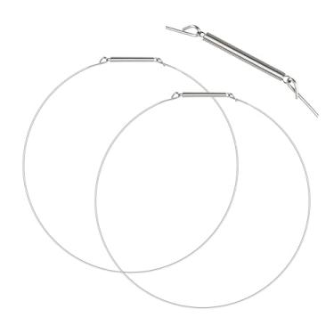 Imagem de Buccilly W11032829 Braçadeira de mola para porta de máquina de lavar, clipe de vedação de arruela de carga frontal, 124 cm de comprimento, 39 cm de diâmetro,