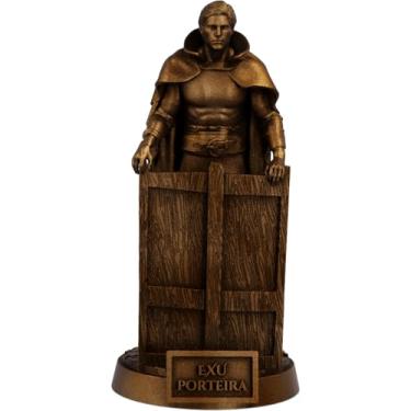 Imagem de Estátua Exu Porteira Umbanda Candomblé (Cor Cobre Antigo)