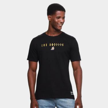 Imagem de Camiseta NBA Mitchell & Ness Spell Masculina, Preto, G