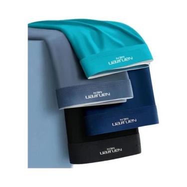 Imagem de Shorts Boxer De Seda Gelada Para Homens 4 Peças Respirável Sexy Roupa 