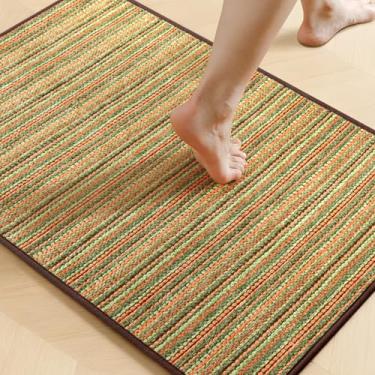 Imagem de YIHOUSE Tapetes de banho antiderrapantes para banheiro 43 x 61 cm, tapetes absorventes de secagem rápida, lavatória, cozinha, (verde, 43 x 61 cm)