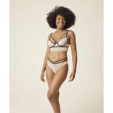 Imagem de Calcinha Fio Dental Renda Marisa-70744, Rosa, P