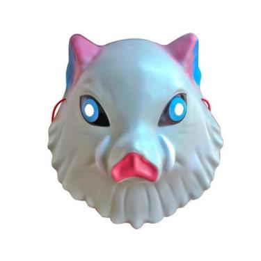 Imagem de Máscara de fantasia de carnaval de Halloween Hashibiras Inosuke PVC - 