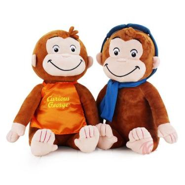 Imagem de Boneca de brinquedo de pelúcia Curious Monkeys George 30 cm, 2 unidade