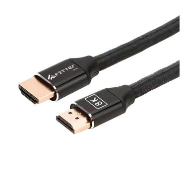 Imagem de Cabo HDMI 2.1 Fitter, UHDTV 8K, 2 Metros, 48Gbps, 3D, Ready, 144Hz, 4k, Função CEC-ARC, Preto - FHB2-Unissex