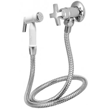 Imagem de Ducha Higiênica com Gatilho Plástico 1984 1-4 Volta Alfa C34 Cromado Vab280cwb Esteves Ducha Hig