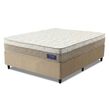 Imagem de Cama Box Desmontável Colchão Queen Molas Superlastic Euro Pillow Start