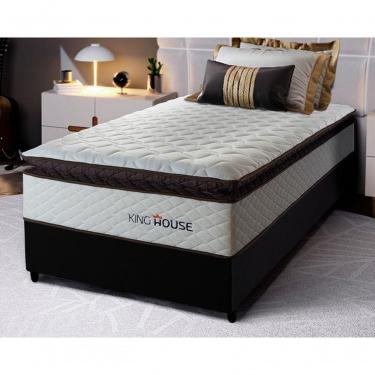Imagem de Cama Box Espuma San Diego Solteiro 88x188 Branco King House