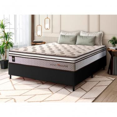 Imagem de Cama Box Molas Ensacadas Liverpool Casal 138x188 King House