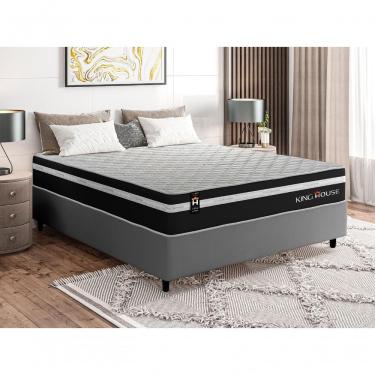 Imagem de Cama Box Molas Ensacadas Durham Casal 138x188 King House