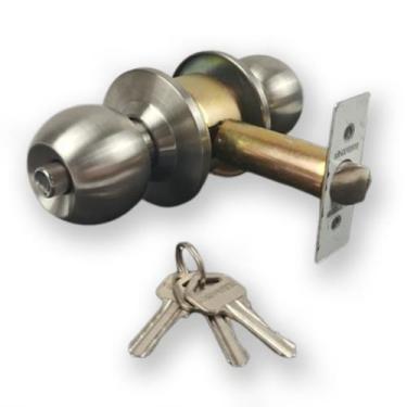 Imagem de Fechadura tubular cilindrica soprano 90mm para divisórias inox esc