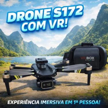 Imagem de Drone Profissional S172 Com Óculos VR incluso - MW