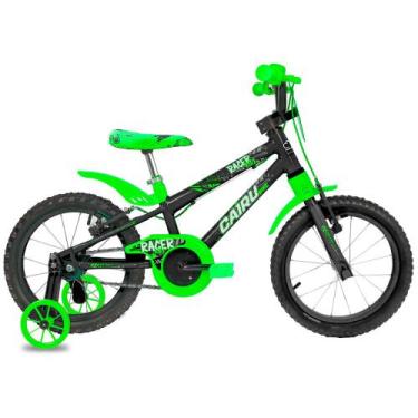 Imagem de Bicicleta Masculina Aro 16 Freio V-Break Racer Kids Cairu, Preto com v