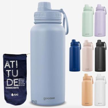 Imagem de KIT Garrafa Térmica Gocase Fresh 950ml com ECO saquinho protetor Molib